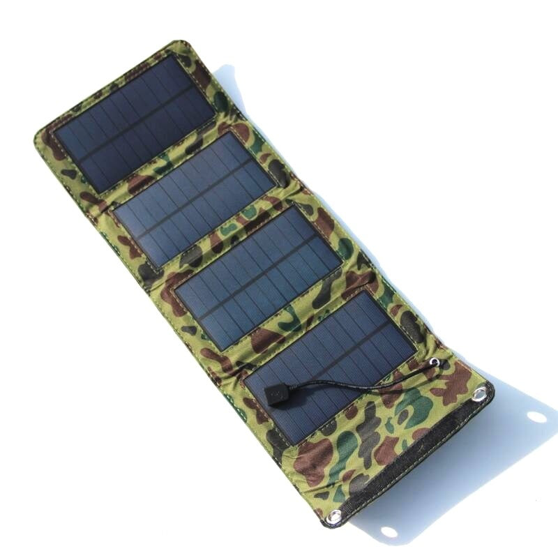 Portable 7W Solar Charger Power Bank Mobile Phone